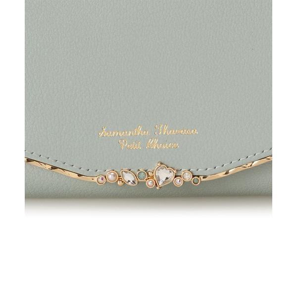 ハートジュエルバージップ型折財布 サマンサタバサプチチョイス