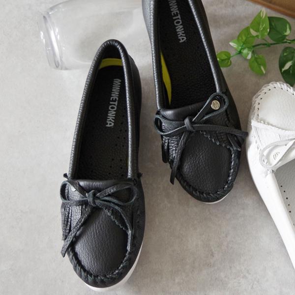 MINNETONKA KiltyPlus 撥水加工 レザーモカシン JELLY BEANS デッキシューズ モカシン 「撥水」「軽量
