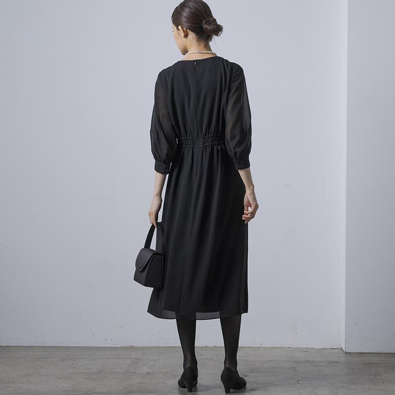 未使用form formaフォルムフォルマロングワンピースドレス form forma（フォルムフォルマ） 【洗える】【喪服・礼服】シフォン