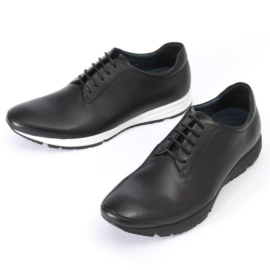 whoop-de-doo（フープディドゥ） Vibram ドレスラン レザースニーカー