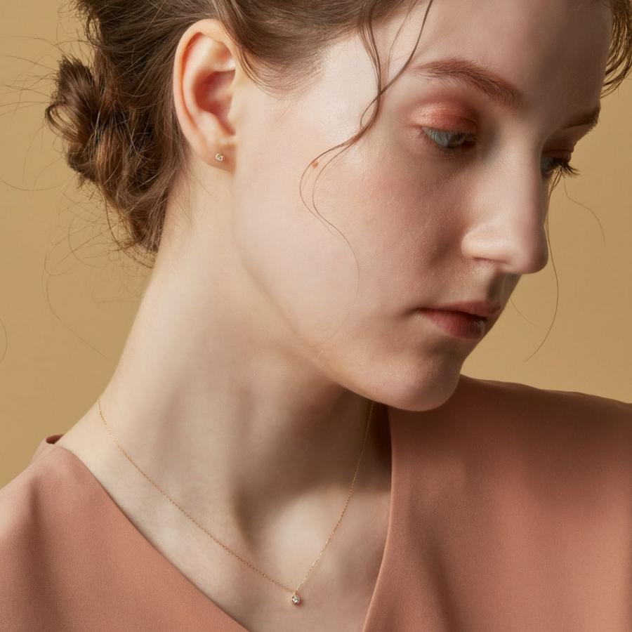 《WEB限定》K10ダイヤモンドネックレス（0.03ct）の画像