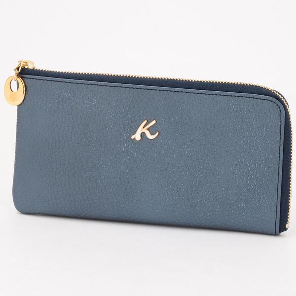 未使用　Kitamura　キタムラ　長財布　濃紺　『K』ロゴ　K2 キタムラK2（Kitamura K2）/牛革長財布 の通販はau PAY