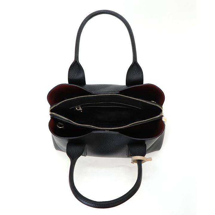 BASE 【本革】【イタリア製】2WAY レディースハンドバッグ（L