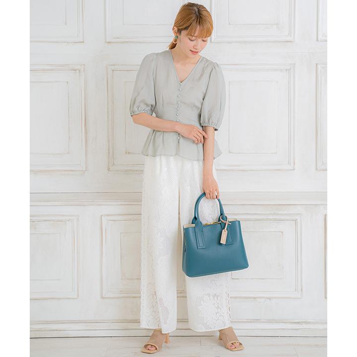 BASE 【本革】【イタリア製】2WAY レディースハンドバッグ（L