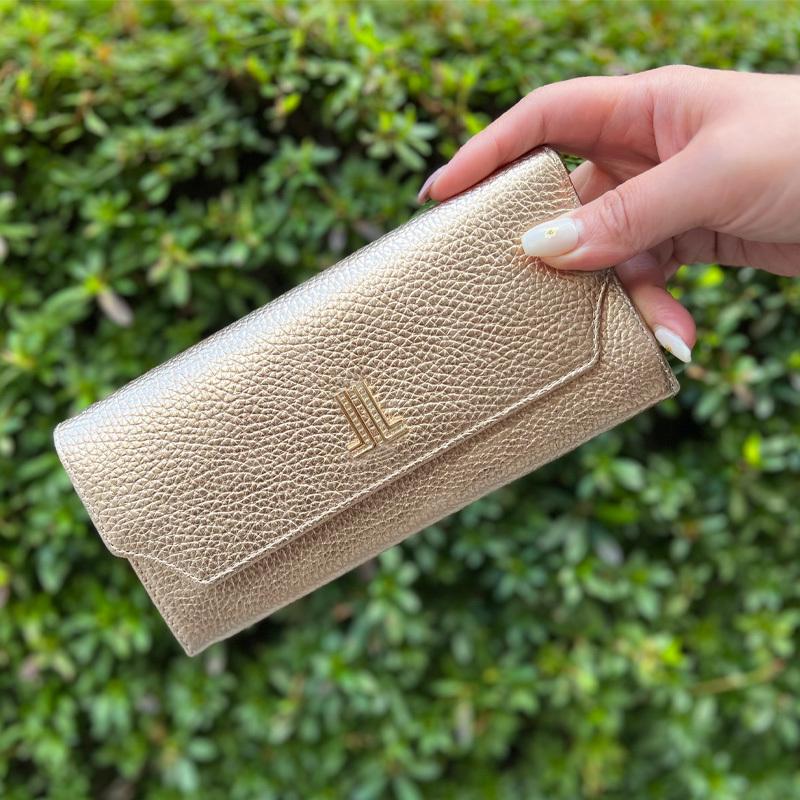 新品◆LANVIN COLLECTION ランバン ラブレーパース  ギャルソン型 長財布 レザーウォレット 牛革 ラインストーン レディース 新品◇LANVIN COLLECTION ランバン ラブレーパース ギャルソン型 長