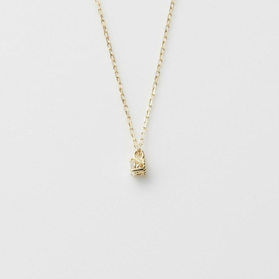 agete（アガット） K18ダイヤモンドネックレス（0.05ct） : マルイ