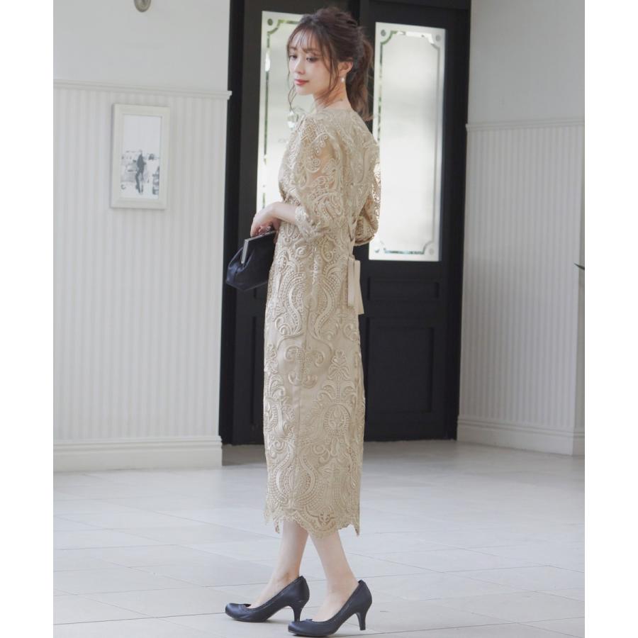 刺繍パーティードレス結婚式ワンピースドレス : マルイ(丸井)Yahoo!店