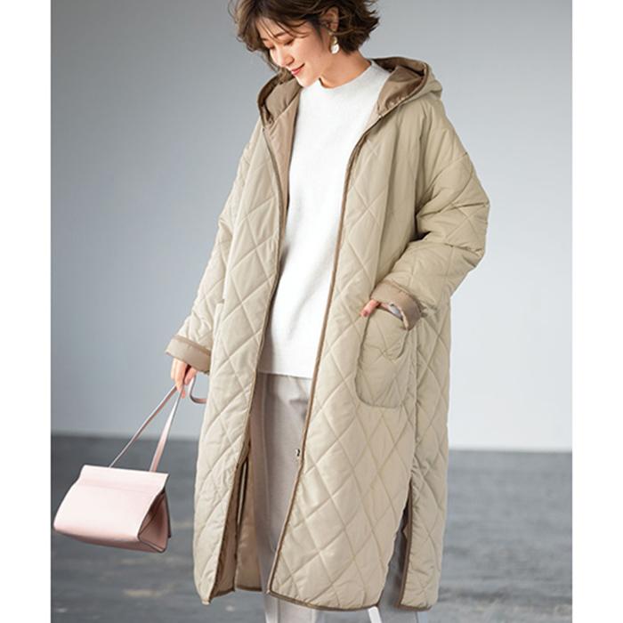 GeeRA（ジーラ） キルティングフーディロングコート : マルイ(丸井