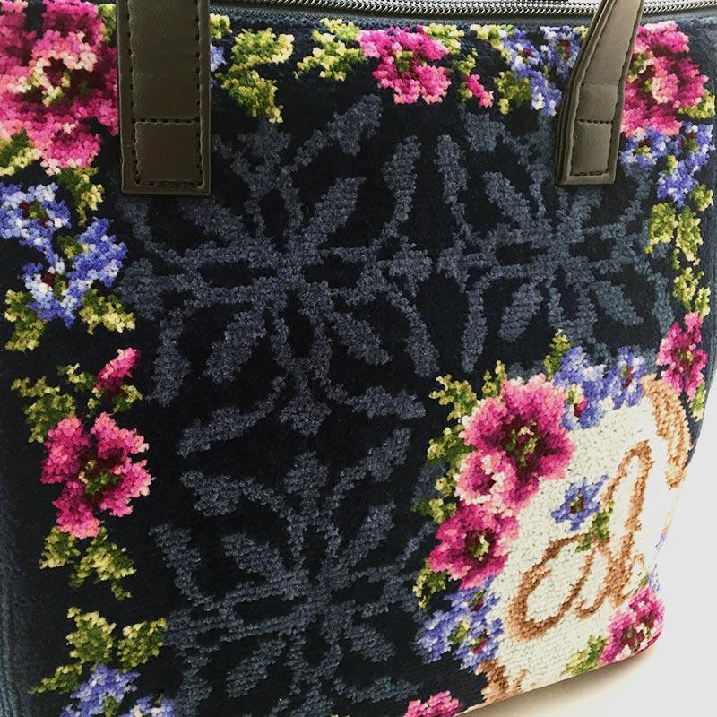 Enjeau（アーンジョー） トートバッグ 選べるイニシャル【花文字2