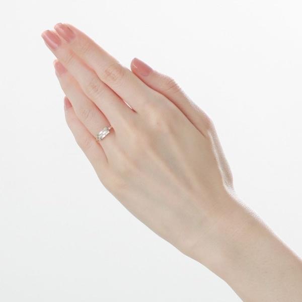 K18ダイヤモンド バゲットカットクラスター リングの画像