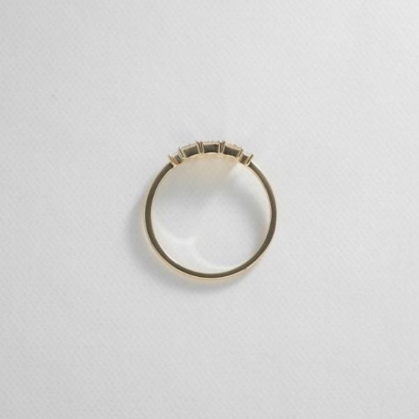 K18ダイヤモンド バゲットカットクラスター リングの画像