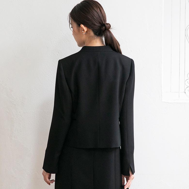 【喪服・礼服】【前開き】ジャケット＆ワンピース/ブラックフォーマル/七五三/オールシーズンの画像