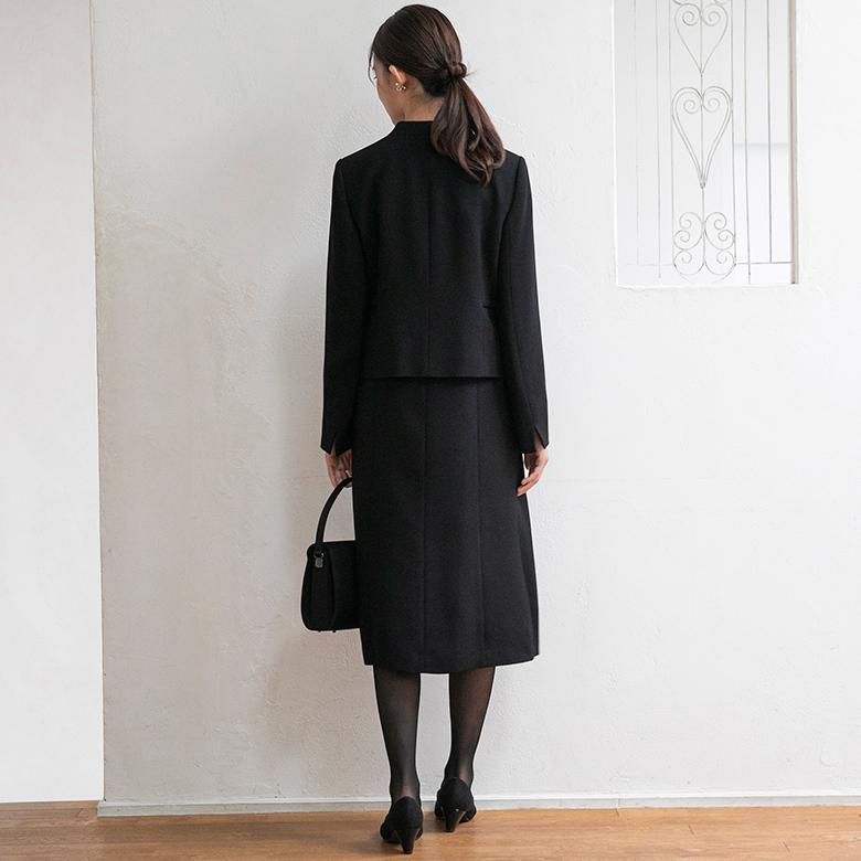 【喪服・礼服】【前開き】ジャケット＆ワンピース/ブラックフォーマル/七五三/オールシーズンの画像