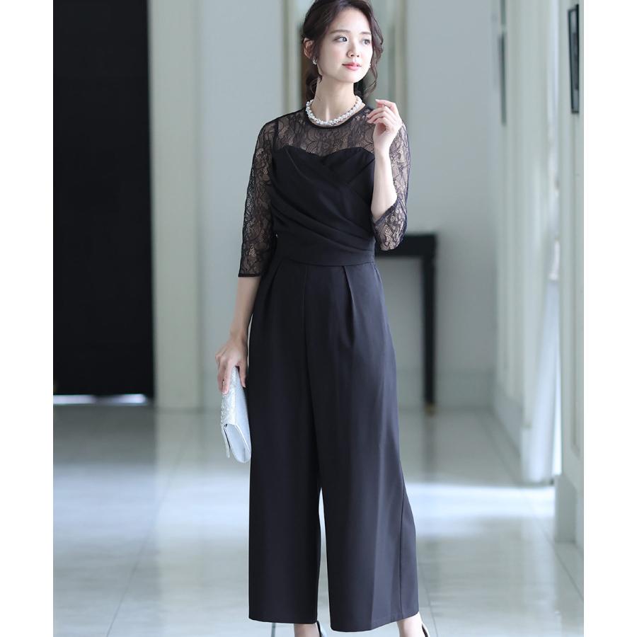 PourVous セットアップパンツドレス 結婚式 PourVous パンツドレス セットアップ パーティー 結婚式＆タイト