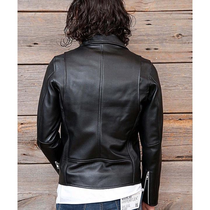LOEVE ダークブラウン ライダース LOEWE レザー ライダースジャケット | ブラック | FARFETCH JP