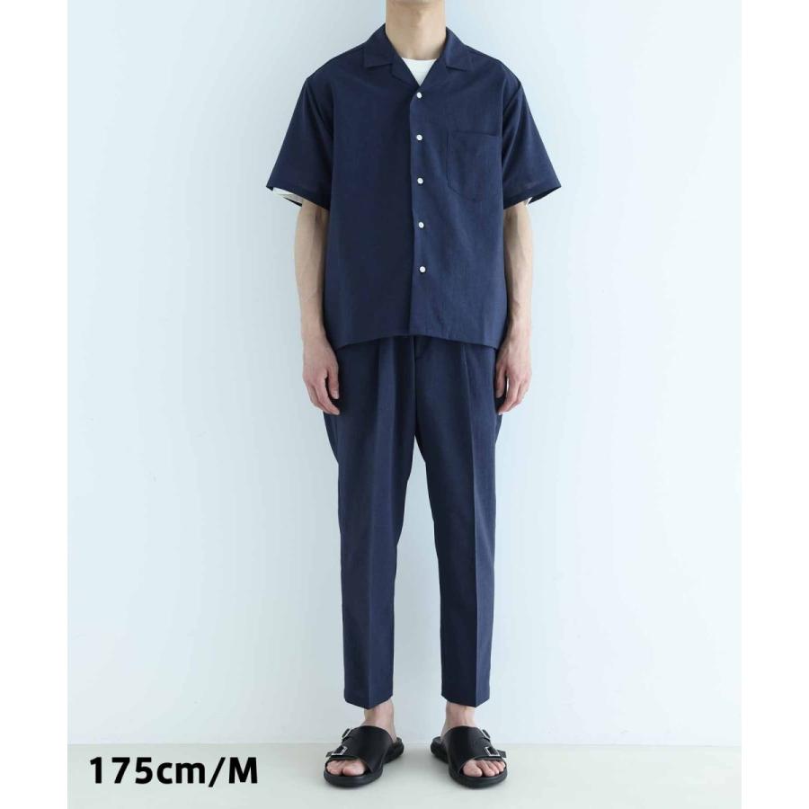 ADAM ET ROPE' セットアップ　オープンカラーシャツ ＆ パンツ ADAM ET ROPE' オープンカラーシャツ＆イージーパンツ
