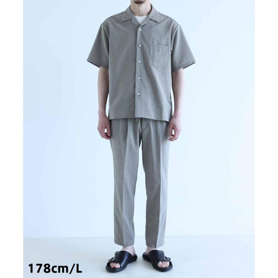 【美品】ADAM ET ROPE' アダムエロペ　セットアップ　オープンカラー ADAM ET ROPE' オープンカラーシャツ＆イージーパンツ