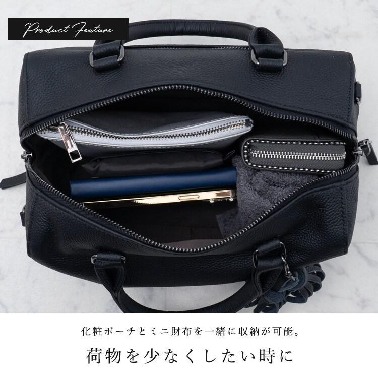 VitaFelice（ヴィータフェリーチェ） 本牛革2way ミニボストンバッグ