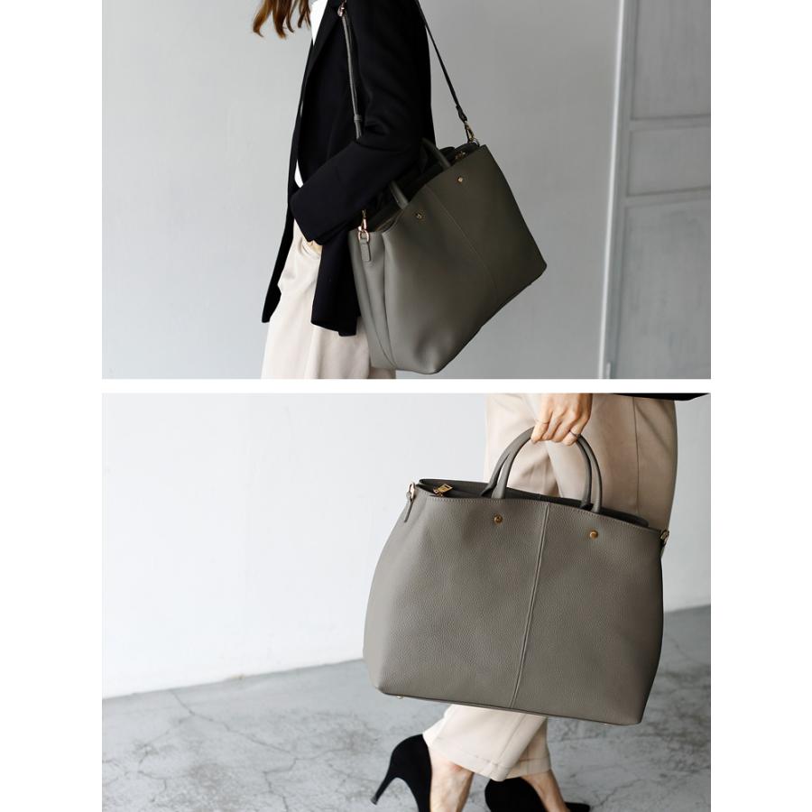 VitaFelice（ヴィータフェリーチェ） 本牛革2way3スペーストートバッグ