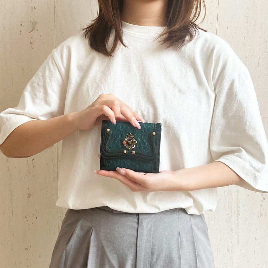 ANNA SUI（アナスイ） セルパン 二つ折り口金財布 レッド : マルイ