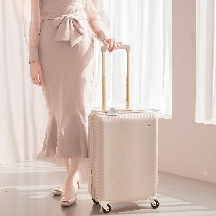 HaNT ジュエルナローズ　キャリーケース 35L/43L ショコラクリーム　S HaNT ジュエルナローズ キャリーケース 35L/43L ショコラクリーム S