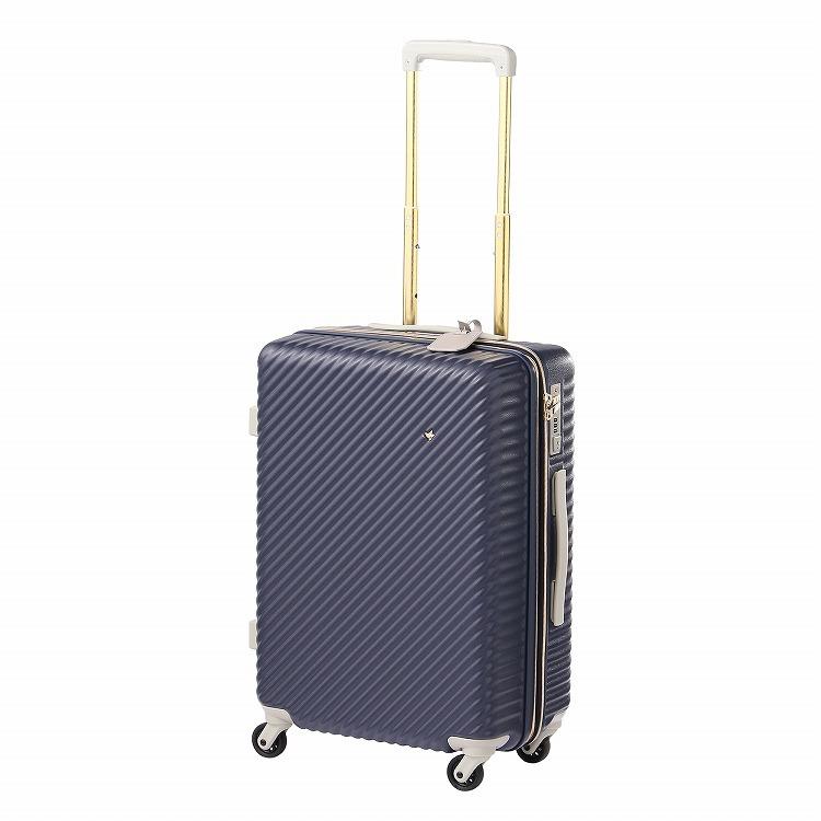 HaNT×ジュエルナコラボ スーツケース Mサイズ 46L  キャスターストッパー かわいい 花柄の画像