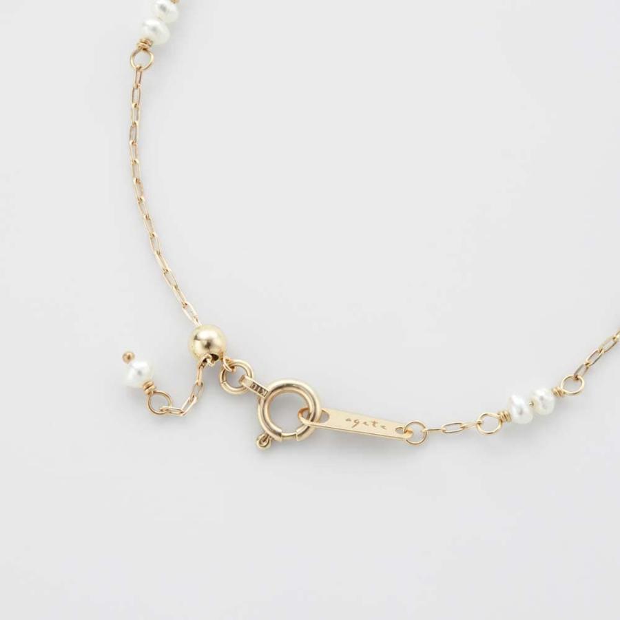 K10パールブレスレット K10イエローゴールド淡水パールブレスレット