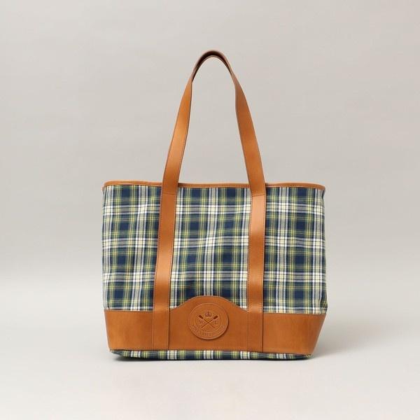 WINE LABEL: TARTANCHECK ECO BAG TOTE｜0101marui｜03