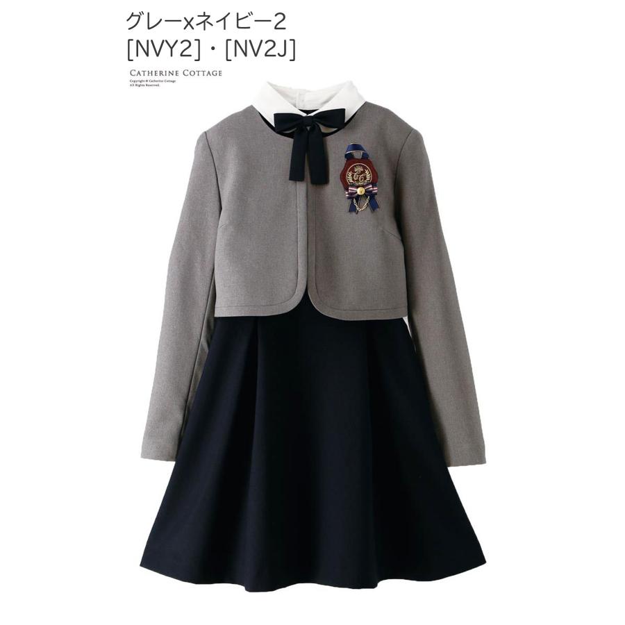 卒業式スーツ女の子卒服上品白襟ワンピース｜0101marui｜05