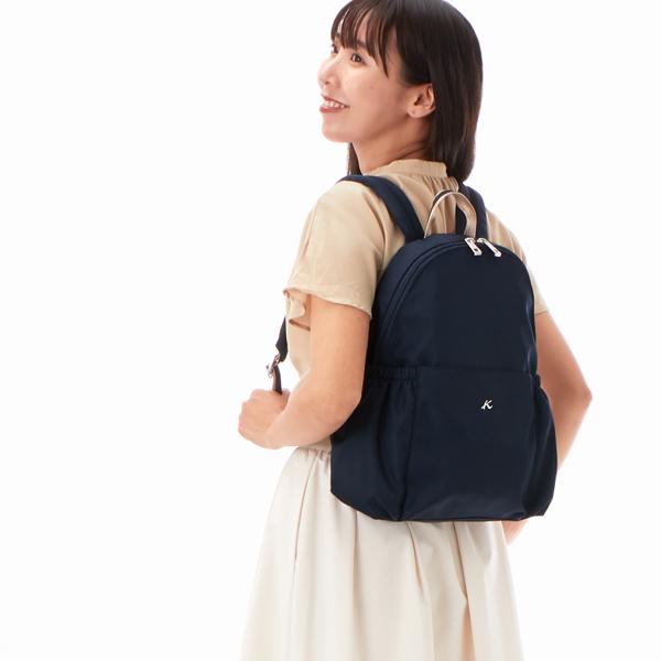 moon☆　キタムラ　ナイロンバッグパック　リュック　ネイビー キタムラK2（KitamuraK2） ナイロンリュック : マルイ(丸井)Yahoo!店