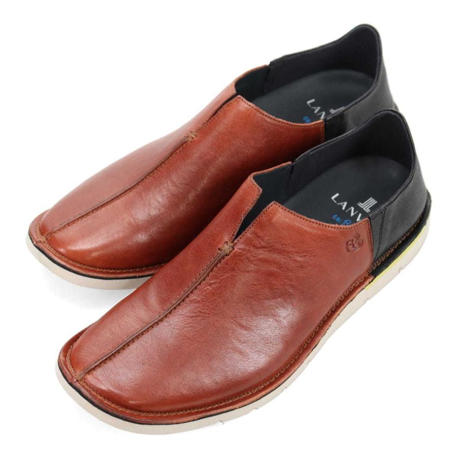 ランバン オン ブルー/プラットステッチダウン センターシーム・スリッポンシューズ LANVIN en Bleu プラットステッチダウン センターシーム・スリッポン