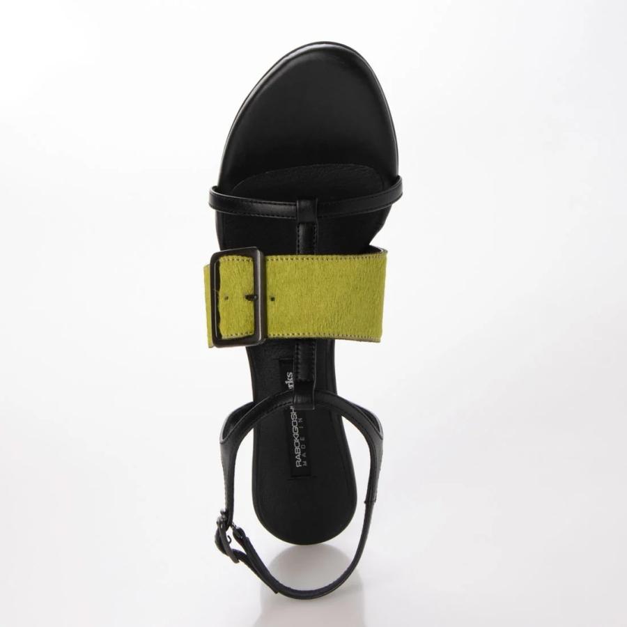 RABOKIGOSHI works 【ネット限定カラー】ヘビ柄本革ストラップサンダル