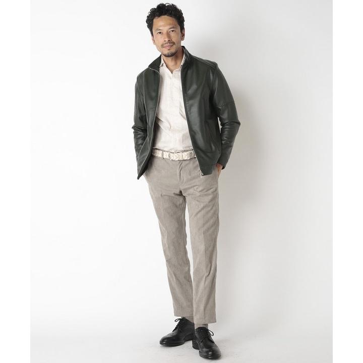 新入荷 【俳優 渡部篤郎さん着用】ラムレザークロームタンニングジャケット 【LWH6388951944】(22264円)