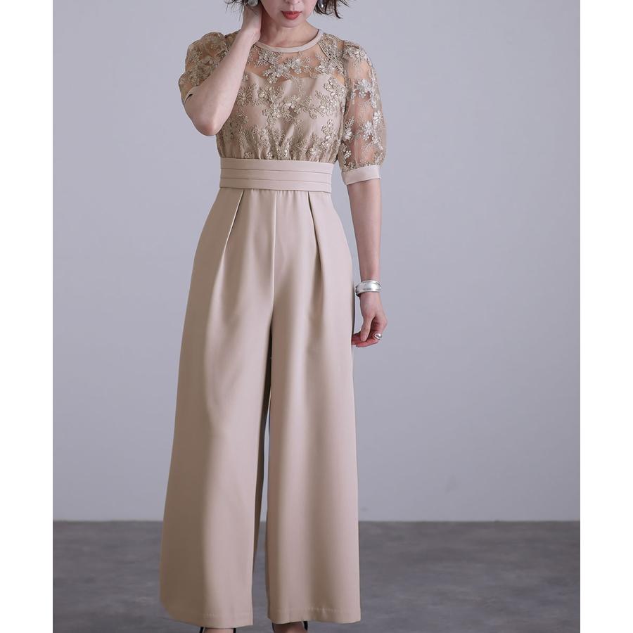 ドレス　ズボンタイプ Lace Ladies パーティードレス パンツドレス パンツスタイル