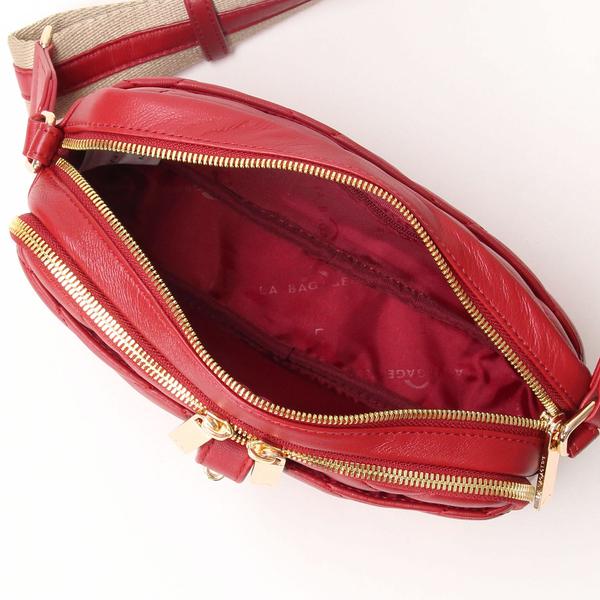 LA BAGAGERIE（ラバガジェリー） シープレザー キルティングスクエア