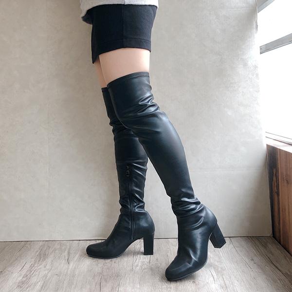 MM6ストレッチベルベットニーハイブーツ 楽天市場】MM6 エムエム