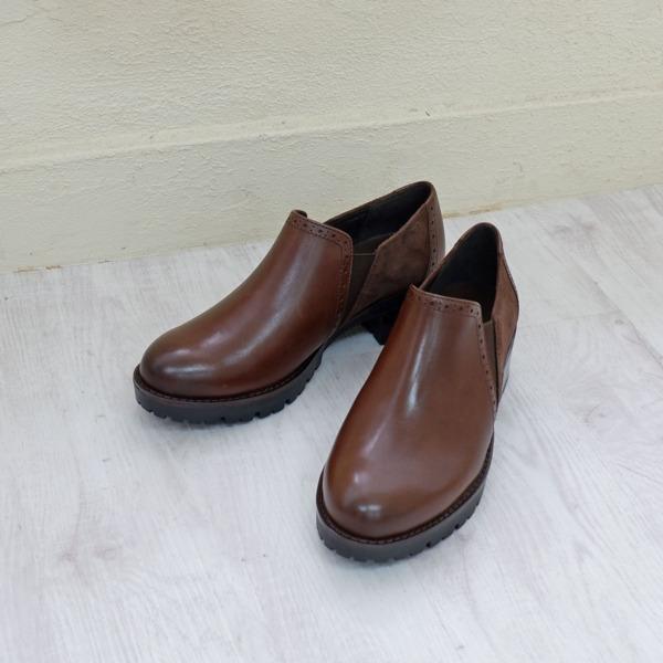 モードカオリ トラックソールコンビスリッポン 本革】 トラックソールコンビスリッポン 21471 （ブラック/C