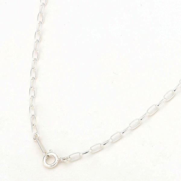 モード系 シルバーチェーンネックレス CZラインストーン 人気上位