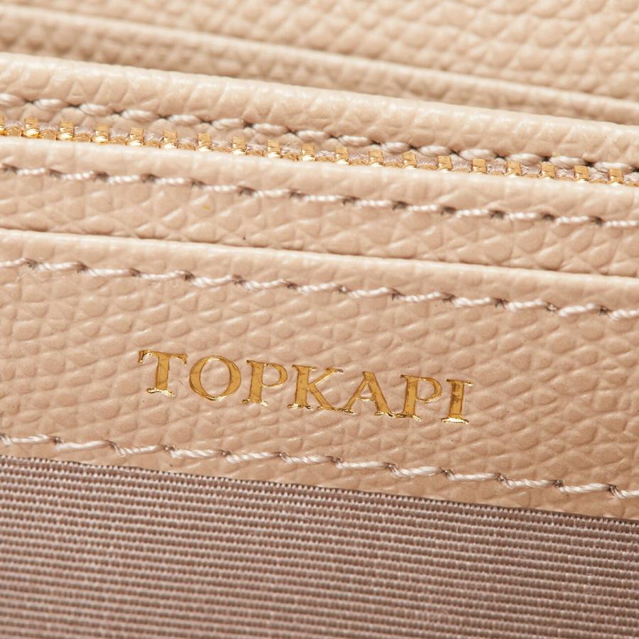 TOPKAPI（トプカピ） 角シボ型押し・ ラウンド 長財布 COLORATO