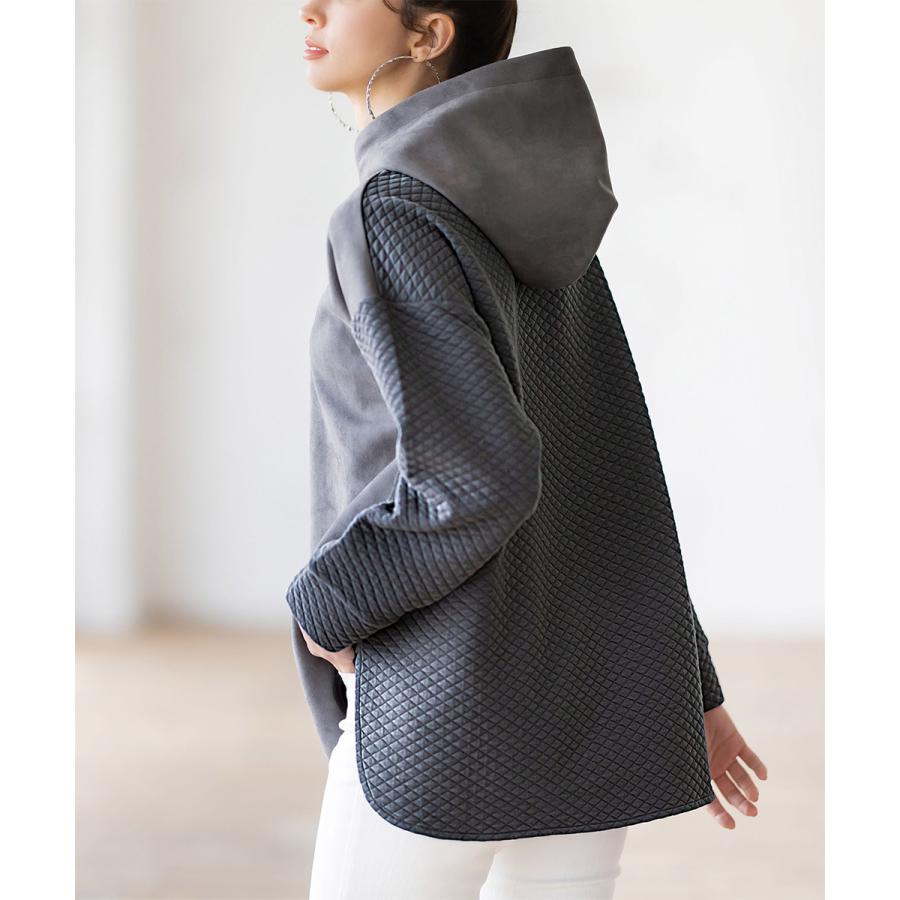 RANAN（ラナン） スエードコンビキルティングパーカー : マルイ(丸井