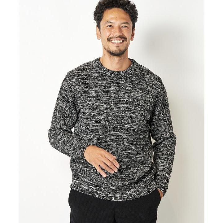 絵柄が秀逸❗️ MEN'S BIGI メンズビギ ヴィンテージ ニット 黒 絵柄が