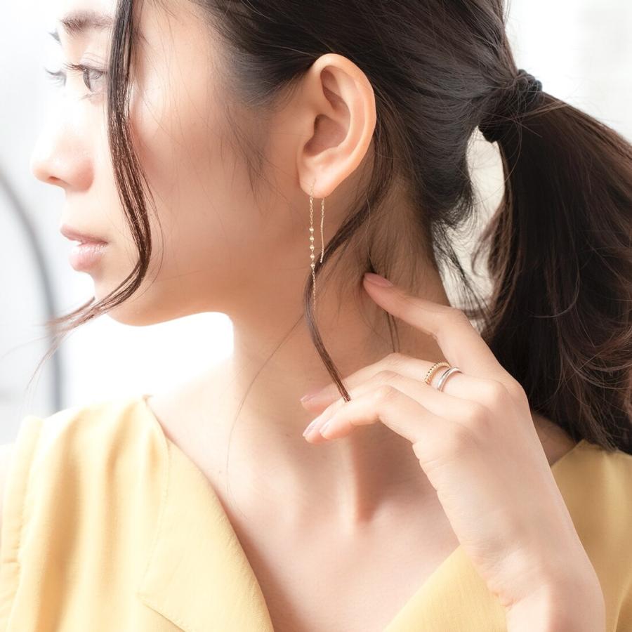 WEB限定】K10 イエローゴールド アメリカン ピアス : マルイ