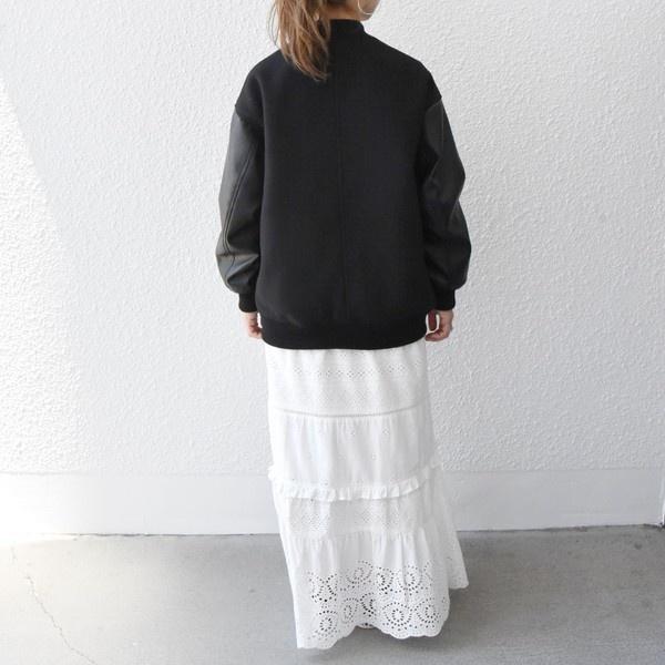 CHRISTIAN DADA◇スタジャン/34/ウール/BRW/チェック/CDW-17W-0105