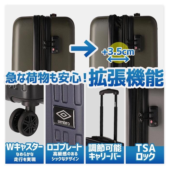 umbro（アンブロ） ハードキャリー スーツケース キャリーバッグ