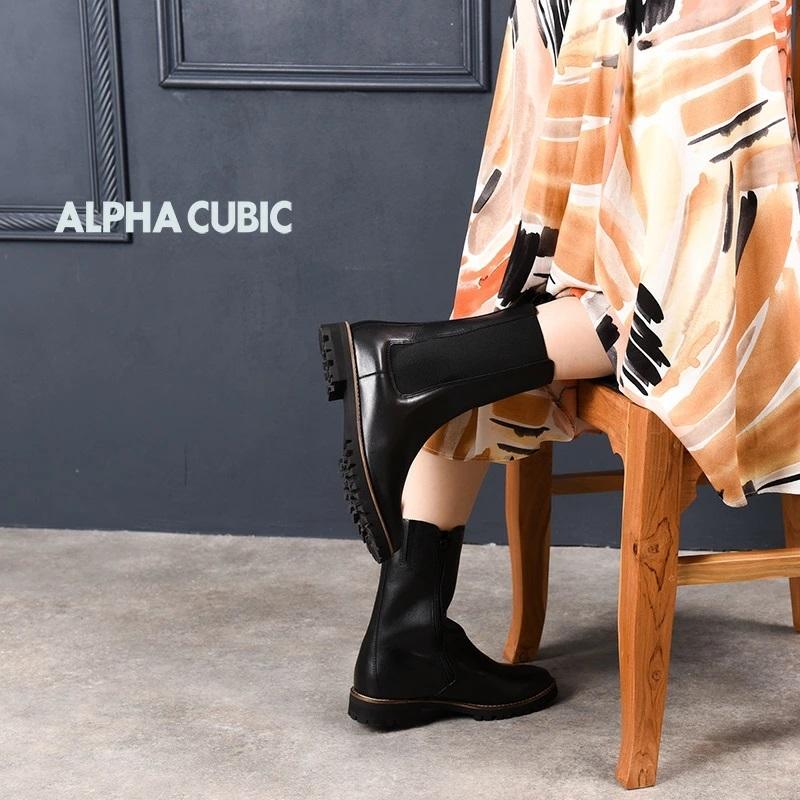 ALPHA CUBIC（アルファ キュービック） 【本革】〔撥水〕サイドゴア