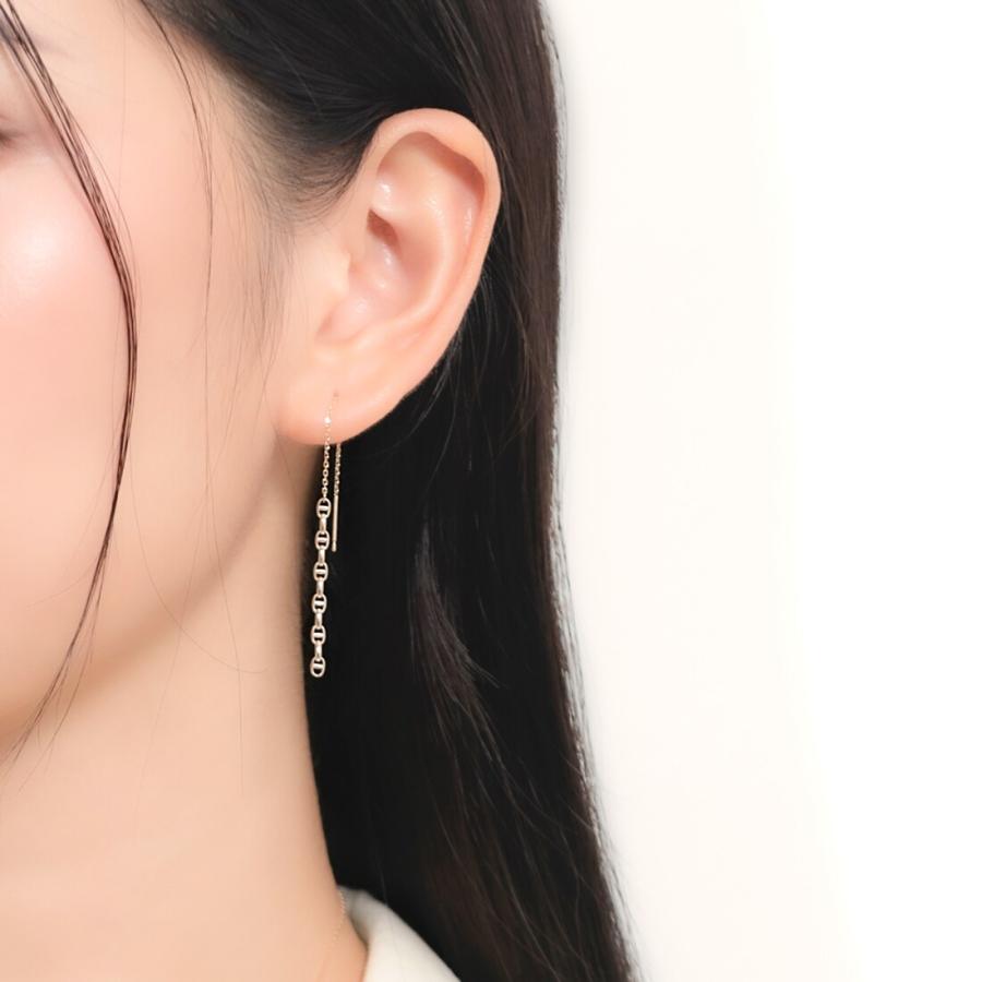【WEB限定】K10 イエローゴールド アメリカン ピアスの画像