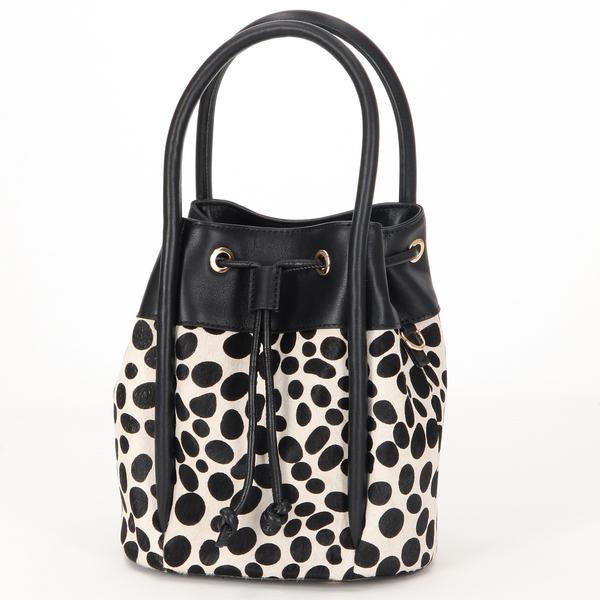 LA BAGAGERIE（ラバガジェリー） カウヘアー2WAYバケットバッグ