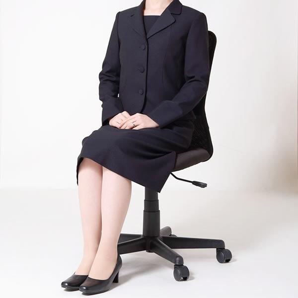 【美品】ESCOMULE メアリーココ 上質濃紺 お受験スーツ　13号 ESCOMUL お受験スーツ／濃紺スーツ／面接／レディース／大きい