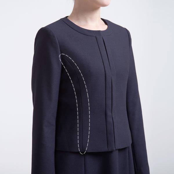 ESCOMUL（エスコミュール） お受験スーツ／濃紺スーツ／前ファスナー