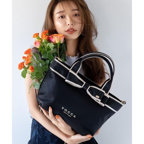 TOCCA（トッカ） BICOLOR RIBBON TOTE トートバッグ : マルイ(丸井
